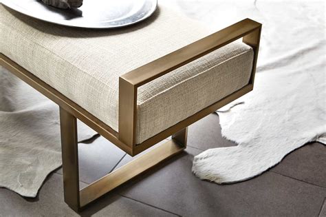 sutton house metal bench bernhardt|Luxury Benches and Ottomans .